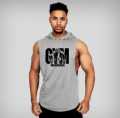 Tops Sleeveless Hoodie for Men – Megi/Maggi Hata Hudi for Boys - Jacket - Vest - Hoodies & Sweatshirts - Grey. 