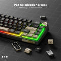 RK Royal Kludge R65 Gasket Wired Mechanical Keyboard 66 Key 65% RGB Backlit Hot-swappable Gamer Keyboard with MDA PBT Keycaps.