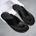 YRZL Flip Flops Men Summer Slippers Beach Sandals Comfortable Casual Shoes Fashion Black Non-Slip Bathroom Shoes Men Slides. 
