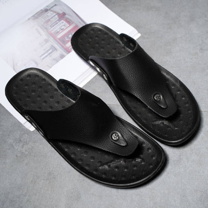 YRZL%20Flip%20Flops%20Men%20Summer%20Slippers%20Beach%20Sandals%20Comfortable%20Casual%20Shoes%20Fashion%20Black%20Non-Slip%20Bathroom%20Shoes%20Men%20Slides%20-%20Image%205