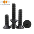50/20/10/5pcs M1.6 M2 M2.5 M3 M4 M5 M6 M8 Black Grade 10.9 Hexagon Hex Socket Head Flat Countersunk Allen Bolt Screw. 