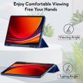 Robustrion Cover for Samsung Tab S9 11 inch/Tab S9 FE Cover Case 10.9 inch, Flip Case Cover with [S Pen Holder] for Samsung Galaxy Tab S9 Tablet/Tab S9 FE Tablet Cover [Auto Sleep Wake] - Black/Blue. 