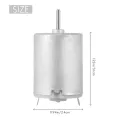 8000RPM 9V 68mA High Torque Magnetic Cylindrical Mini DC Motor Silver. 