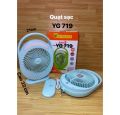 JOYKALY YG-719 Rechargeable 2400mAh Lithium Battery Strong Wind Desk Fan With LED Lamp. 