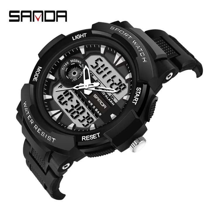 SANDA%206002%20Large%20Men%20Watches%20Digital%20Watch%20Luminous%205BAR%20Waterproof%20Male%20Sport%20Watch%20Quartz%20Dual%20Display%20relogio%20masculino%20-%20Image%206