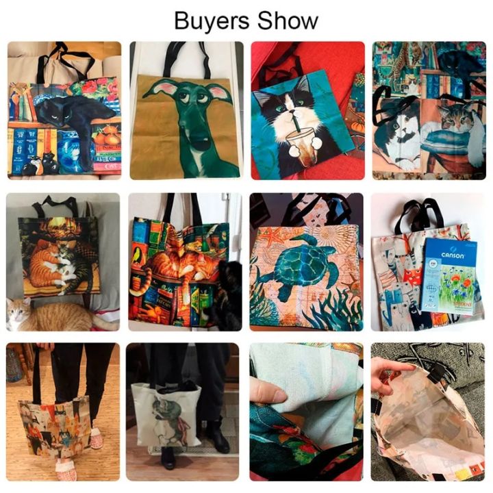 Chinese%20Style%20Printing%20Line%20Bag%20Bright%20Colors%20Butterfly%20And%20Moon%20Women's%20Handbag%20Art%20Forest%20Red%20Mushroom%20Pattern%20Tote%20Bag%20-%20Image%206