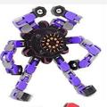 New Imported Transformable chain robot toy diy deformation robot deformed mechanical spiral twister decompression fingertip toy.