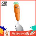 HelloWorld Carrot Cutlery Fine Workmanship Smooth Surface Mud Scraping Spoon. 
