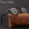 Acetate optical frame retro myopia spectacles frame Round Style Vintage Glasses Non-prescription Men Women eyeGlasses Eyewear.