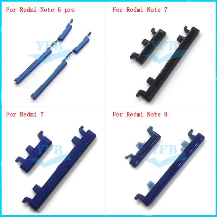 For Xiaomi Redmi Note 6 7 8 Pro Power Button ON OFF Volume Up Down Side Button Key
