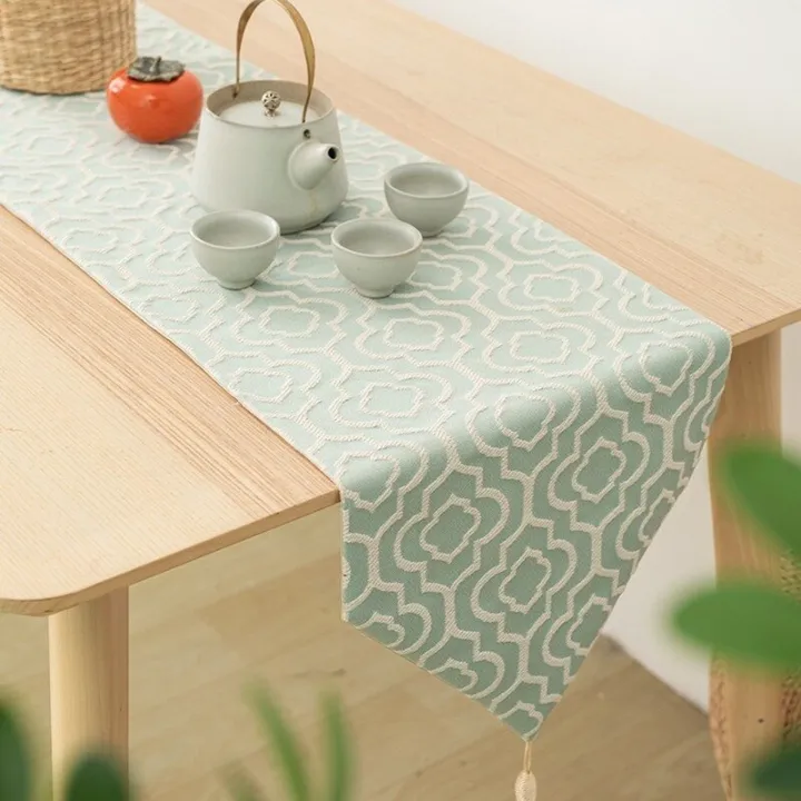 Elegant%20Turquoise%20Table%20Runner%20Jacquard%20Bed%20Runner%20with%20Tassels%20Red%20Tablecloth%20Narrow%20for%20Home%20Party%20Wedding%20Dining%20Table%20Decor%20-%20Image%203