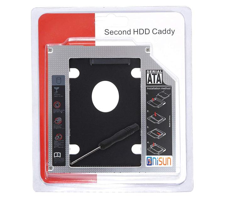 Universal%202nd%20Hard%20Disk%20Drive%20Caddy%20For%20Laptop%2012.7mm%20SATA%20to%20SATA%20-%20Image%202