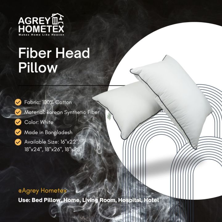 Exclusive%20Fiber%20Head%20Pillow,%20High%20Loft,%20White,%20(18"x26"),%201%20Pcs%20-%20Image%206