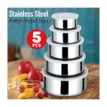 Heavy 5 Pcs Multifunctional Stainless Steel Protect Fresh Box. 