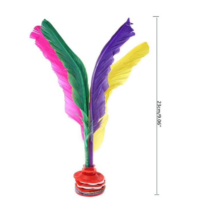 【7Rings Store】Colorful Chinese Fitness Sports Toy Game Foot Kicking Shuttlecock