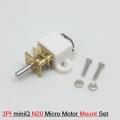 20mm N20 Micro Motor Mount Set 3PI miniQ N20 Plastic Micro Motor Mount Set Adapters DC Gear Motor Mounting Plastic Bracket Toy Car Vehicle . 