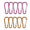 1-15PCS Spring Clasp Hook Aluminum Alloy Carabiner Spring Snap Clip Hooks Keychain Climbing Carabiner For Key Camping Tools.