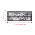 JEDEL-K37 Ultra Fast Response Wired Gaming Office Keyboard Time Silent Button Film Switch Simple And Exquisite Ergonomic Suitable For Computers.
