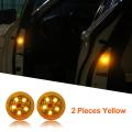 【Ready Stock+FREE Shipping+COD 】2024 New 2PCS Wireless Magnetic Door Opening Warning Light 5LED Strobe Anti Rear Collision Safety Light Indicator Light Universal Door Edge. 