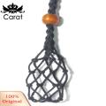 Carat Necklace Pendant Holder Hand-woven Empty Stone Holder Necklace Cord. 