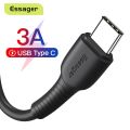 Essager LD01 fast charge USB Type-C 3A Data Round Cable 1M USB Mobile Cable.