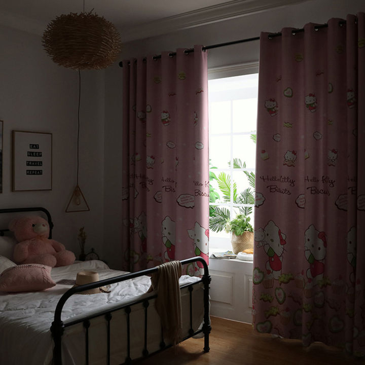 Bedroom%20Curtain%20Cartoon%20Hello%20Kitty%20Animal%20Printed%20Shade%20Curtains%20For%20Children%20Room%20-%20Image%204