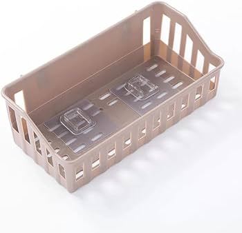 Bathroom Storage Shelf plastic toilet bathroom wall hanging storage rack basket no trace stickers