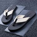 WEH Flip Flops men Fashion Beach Summer Men Shoes Sandals Open Toe Slipper indoor outdoor Flip-flops big size 46 Male Shoes. 