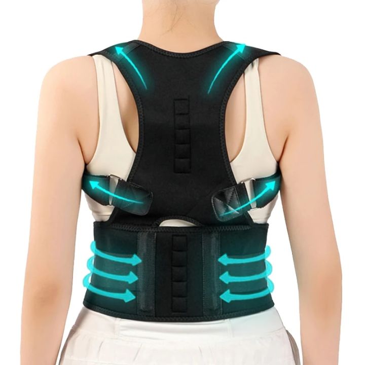 Back Brace Posture Corrector Lumbar Straightener Waist Coluna Postura Vest Correct Corset Shoulder Support Belt for Men Women