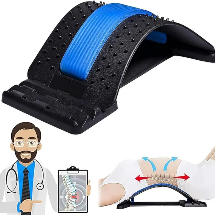 MAGIC BACK SUPPORT Multi-level back Stretching Device back and waist ...