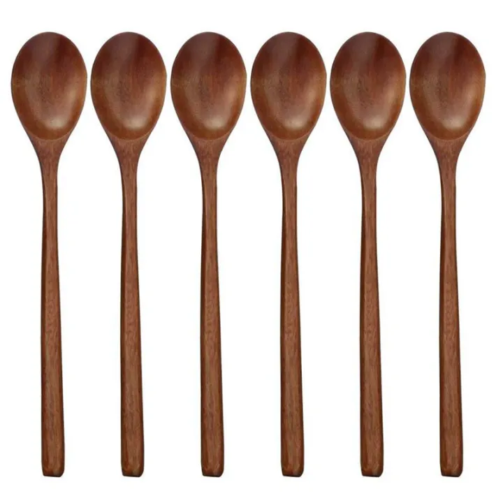 Wooden%20Spoons,%206%20Pieces%20Wood%20Soup%20Spoons%20for%20Eating%20Mixing%20Stirring%20Cooking,%20Long%20Handle%20Spoon%20with%20Japanese%20Style%20Kitchen%20Utensil%20-%20Image%202