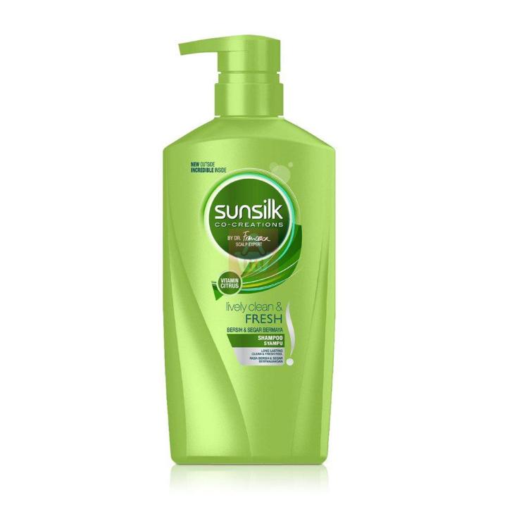 International Thailand product hair care product Sunsilk shampoo Lively clean and fresh used for male/ female - 625 ml