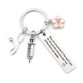 Engraved Nurse gifts Cute Personalized Inspirational Nurse keychains Customized Nurse graduation gifts for Nurses Nursing.