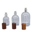 30ml-100ml Glass perfume bottle Portable Glass material Wood Cap Spray bottle Fine Mist Sub-bottle for Daily use Travel Cosmetic storage. 