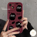 Cartoon Cute Four Red Faced Coal Balls Case For Tecno Spark 10C Go 2023 10 Camon 20 Pro Infinix Note 30 VIP Pro 12 G96 Smart 7 Hot 30 30i Play Fashion English Letter Angel Eye Soft Cover. 