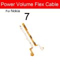 Power Volume Side Buttons Flex Cable For Nokia 6 6.1 6.2 7 7.1 7.2 8 8.1 X7 X6 Plus 2017 2018 Power Volume Flex Ribbon Keys Part. 