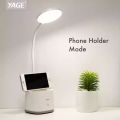 YAGE Touch Sensor Flexible LED Table Lamp With Pen Holder Touch Sensor Control Flexible Lamp Rechargeable USB Desk Lamp for Reading Working Studying. 