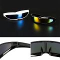 Futuristic Narrow Cyclops Visor Sunglasses Laser Eyeglasses UV400 Personality Mirrored Lens Costume Eyewear Glasses Men Glasses. 