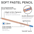 KALOUR 72 Colors Powder soft  Pastel Drawing Pencils Set Professional Art Drawing Supplies. 