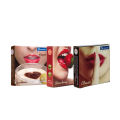 Sensation Mix - 3x3=9pcs-1 Pack Dotted Coffee Condom, 1 Pack Dotted Classic Condom & 1 Pack Super Dotted Strawberry Condom. 