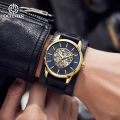 Ochstin brand fashion business, luxury, leather strap, waterproof, automatic mechanical men's watch. 