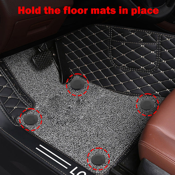 4PCS/Set%20Universal%20Car%20Pad%20Double%20Layer%20Fixing%20Clip%20Detachable%20Black%20Foot%20Cushion%20Fixed%20Buckle%20Fastener%20Auto%20Interior%20Accessories%20-%20Image%202
