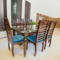 Dining Table 6 Chair Set Made By full Mahogany Wood. 
