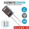 Electrolytic Capacitor 1000uF 16V Radial Polarized Aluminum Electrolytic Capacitors 5pcs.