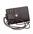 Men & Women Black Color Cow Leather Card Holder.