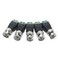 10 Male Coax CAT5 To Coaxial BNC Cable Connector adapter Camera CCTV Video Balun. 
