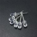 50Pcs- 5mm Transparent WHITE 5mm Water Clear LED White 5mm Ultra Bright Transparent Round 5mm LED Light Emitting Diode Water Clear White Light Bulbs For Electronics Project.