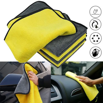30X40%20cm%20Car%20Bike%20Wash%20Double%20Layer%20Ultra%20Soft%20Scratch%20Proof%20Microfiber%20Towel%20-%20Image%202