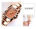Ladies Fashion Luxury Stainless Steel Watches Casual Wrist Quartz Watches Waist Watch for Woman and Girl.