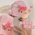 Hello Kltty Bath Female Towels Dry Hair Cap Two or Three Piece Set Cute Large Bathrobe Family Student Couple. 